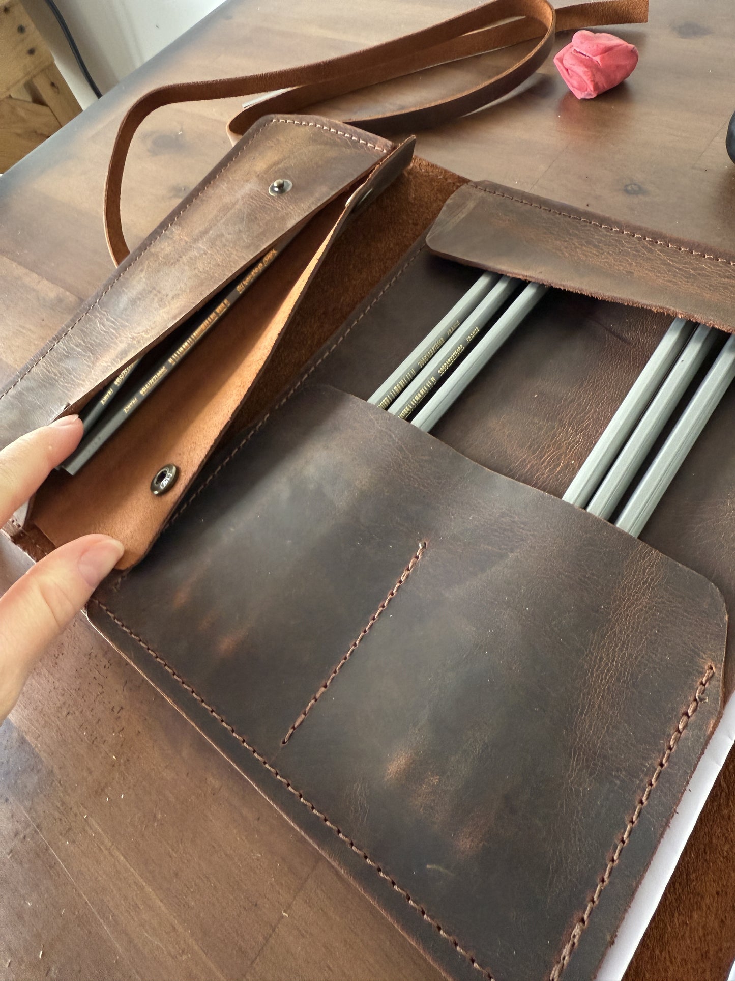 Leather Sketchbook Cover