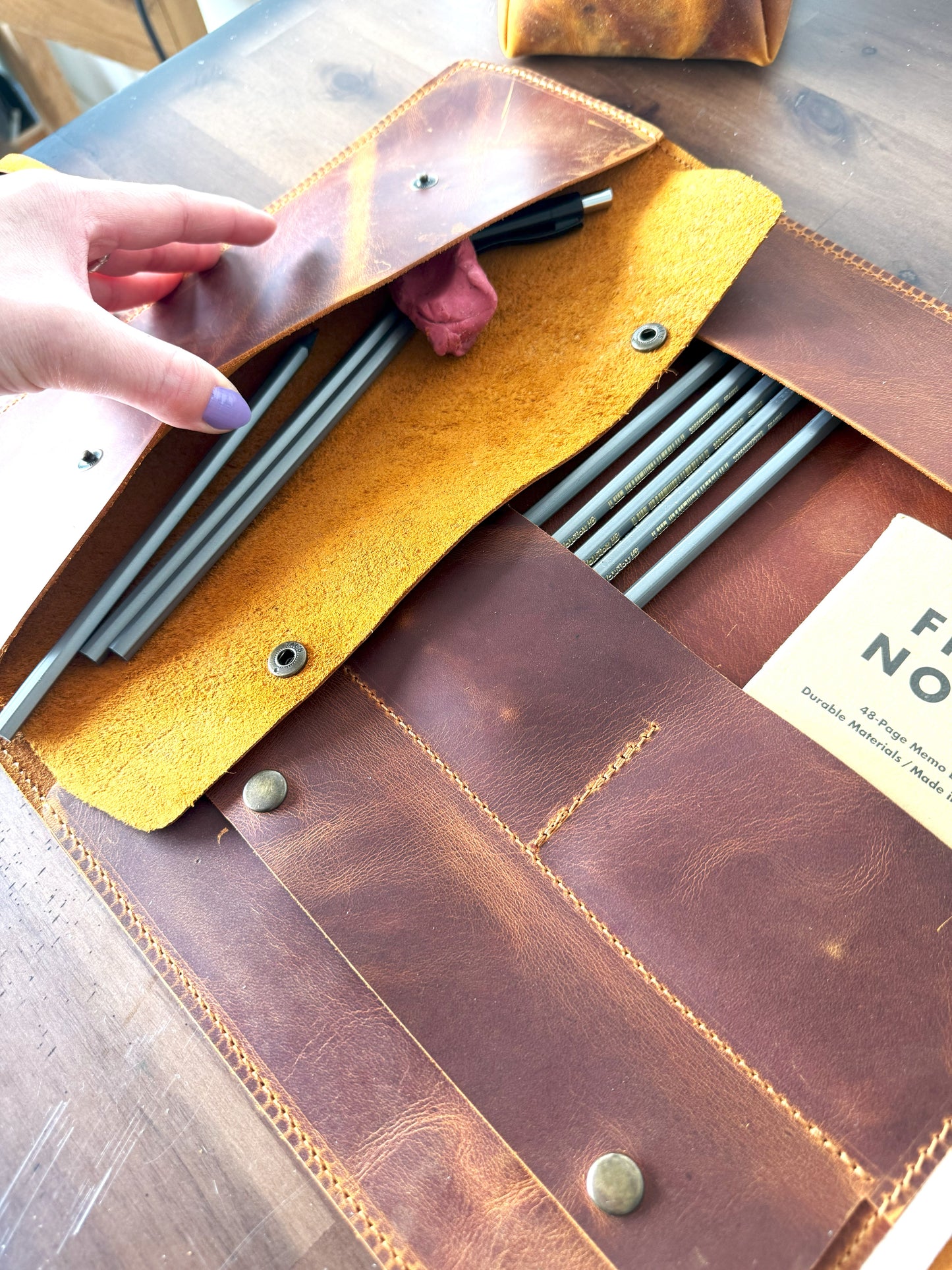 Leather Sketchbook Cover