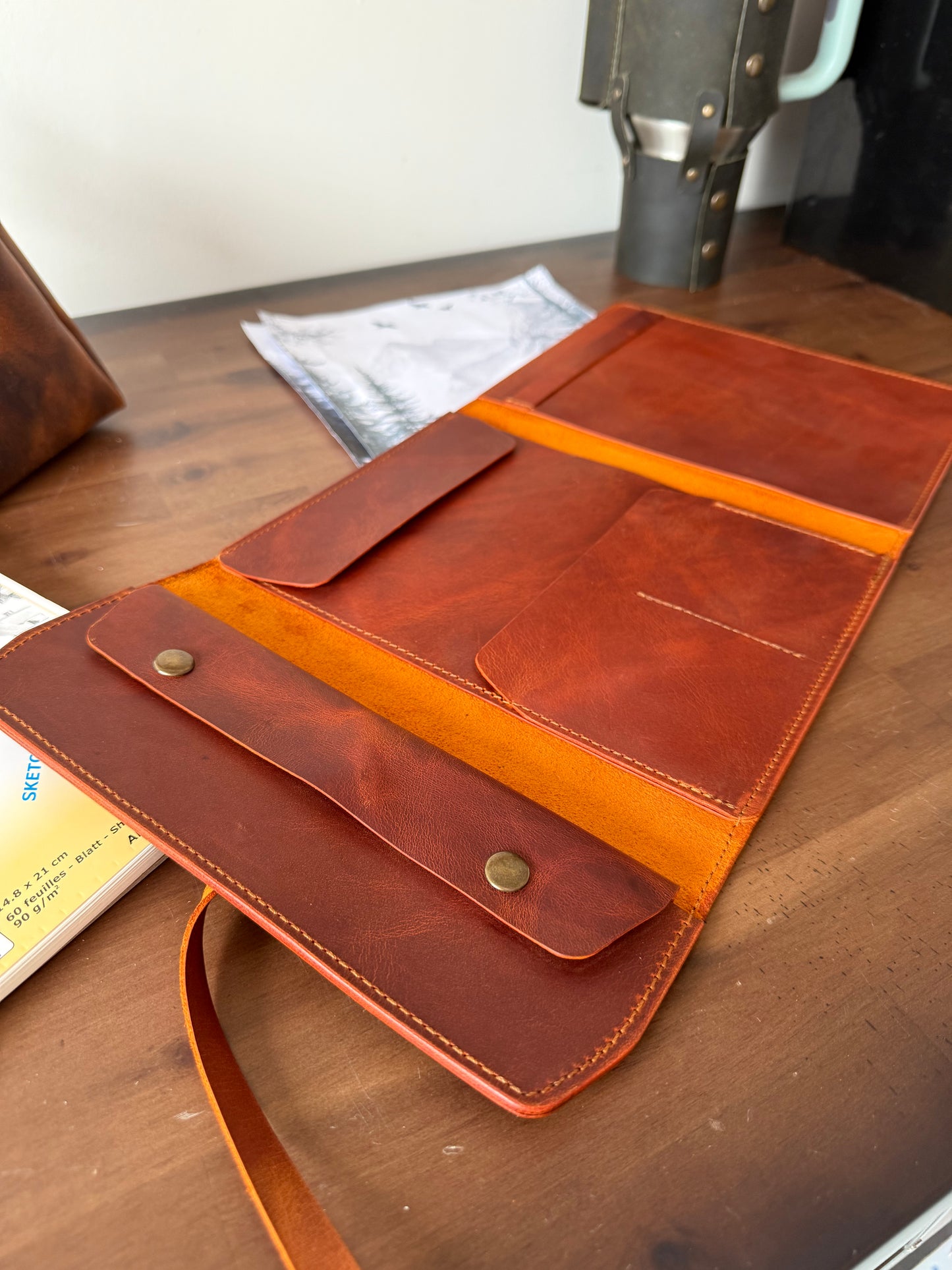 Leather Sketchbook Cover