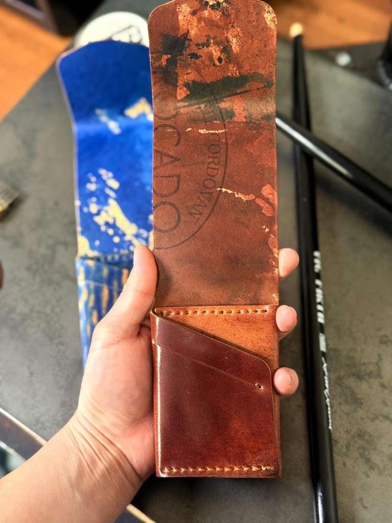 Cash Wallet With Rocado Shell Cordovan