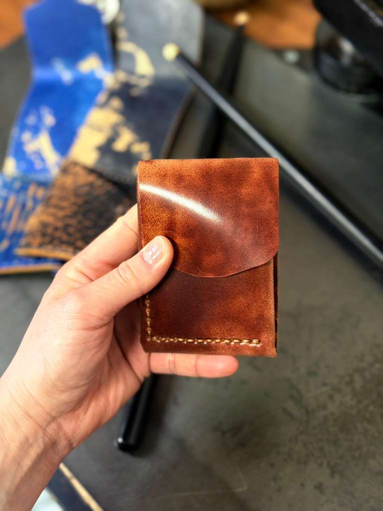 Cash Wallet With Rocado Shell Cordovan