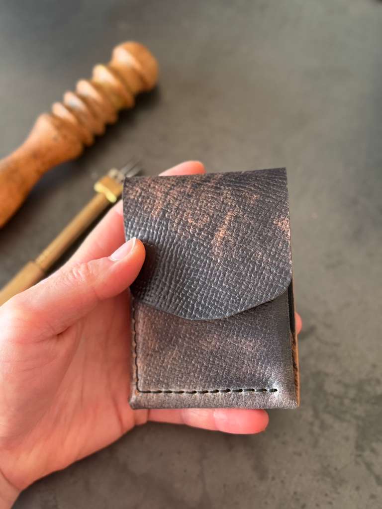 Cash Wallet With Rocado Shell Cordovan