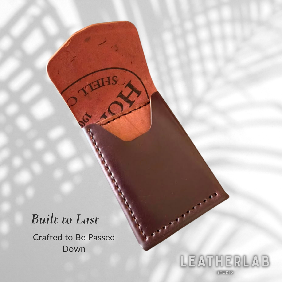 Horween® Shell Cordovan Leather Cash Wallet | Handmade Minimalist Front Pocket Wallet