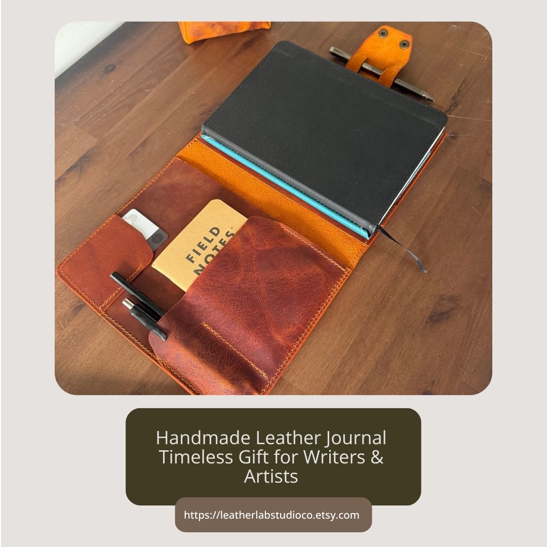 Personalized A5 Leather Journal Cover